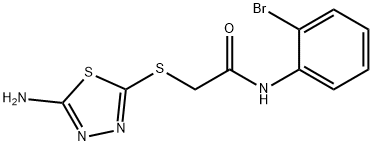 454656-05-4 2-[(5-amino-1,3,4-thiadiazol-2-yl)sulfanyl]-N-(2-bromophenyl)acetamide