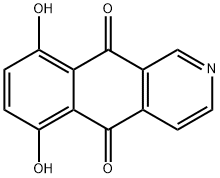Benz[g]isoquinoline-5,10-dione, 6,9-dihydroxy- Struktur