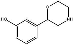 3-(吗啉-2-基)苯酚, 46179-92-4, 结构式