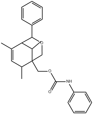 (6,8,9-trimethyl-4-phenyl-3-oxabicyclo[3.3.1]non-6-en-1-yl)methyl phenylcarbamate Structure
