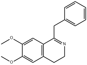 1-BENZYL-6,7-DIMETHOXY-3,4-DIHYDRO-ISOQUINOLINE,4876-00-0,结构式