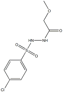 4-chloro-N'-(methoxyacetyl)benzenesulfonohydrazide 结构式