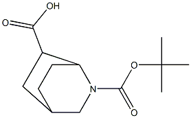 REL-(1S,4R,6S)-2-(叔-丁氧羰基)-2-氮杂二环[2.2.2]辛烷-6-羧酸 结构式