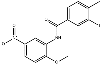 3-iodo-N-(2-methoxy-5-nitrophenyl)-4-methylbenzamide Structure