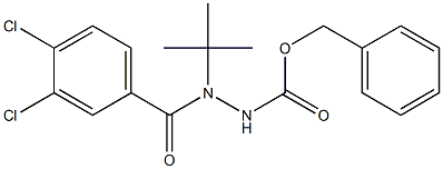 benzyl 2-tert-butyl-2-(3,4-dichlorobenzoyl)hydrazinecarboxylate 化学構造式