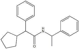 2-cyclopentyl-2-phenyl-N-(1-phenylethyl)acetamide|