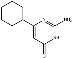 2-amino-6-cyclohexylpyrimidin-4-ol Struktur