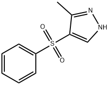 5-甲基-4-苯磺酰基吡唑, 51105-56-7, 结构式