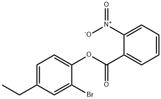 2-bromo-4-ethylphenyl 2-nitrobenzoate,514823-83-7,结构式