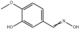 (E)-3-hydroxy-4-methoxybenzaldehyde oxime 化学構造式