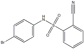 N-(4-bromophenyl)-2-cyanobenzenesulfonamide,518993-18-5,结构式