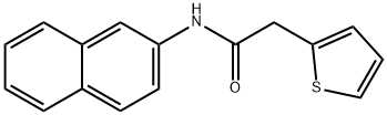 N-(2-naphthyl)-2-(2-thienyl)acetamide 化学構造式