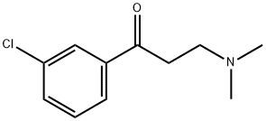 1-Propanone, 1-(3-chlorophenyl)-3-(dimethylamino)-,51949-06-5,结构式