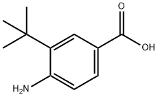 3-叔丁基-4-氨基苯甲酸, 51990-94-4, 结构式