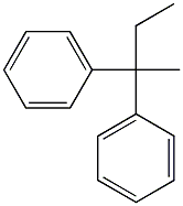 1,1-(1-methylpropylidene)bisbenzene Structure