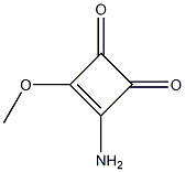 3-amino-4-methoxycyclobut-3-ene-1,2-dione 结构式