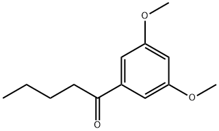 1-(3,5-dimethoxyphenyl)pentan-1-one 化学構造式