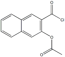 2-Naphthalenecarbonyl chloride, 3-(acetyloxy)- 化学構造式