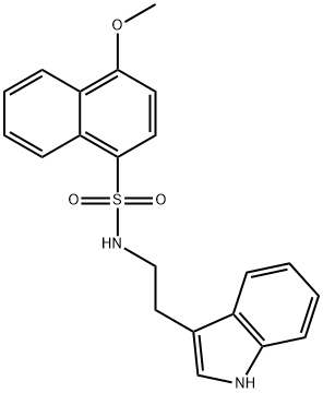 N-[2-(1H-indol-3-yl)ethyl]-4-methoxy-1-naphthalenesulfonamide,540515-18-2,结构式