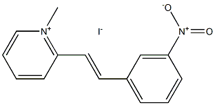 1-Methyl-2-(m-nitrostyryl)pyridinium iodide Struktur