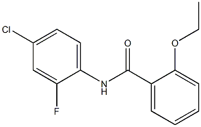 N-(4-chloro-2-fluorophenyl)-2-ethoxybenzamide Struktur