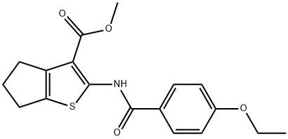 551909-56-9 methyl 2-[(4-ethoxybenzoyl)amino]-5,6-dihydro-4H-cyclopenta[b]thiophene-3-carboxylate