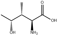 (2S,3R,4R)-2-アミノ-4-ヒドロキシ-3-メチルペンタン酸 化学構造式