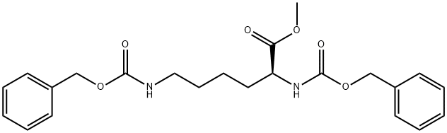 L-Lysine, N2,N6-bis[(phenylmethoxy)carbonyl]-, methyl ester Struktur