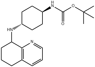tert-Butyl (1r,4r)-4-(5,6,7,8-tetrahydroquinolin-8-ylamino)cyclohexylcarbamate Structure