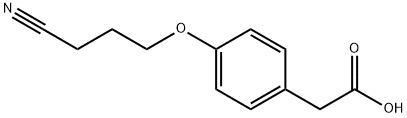 2-[4-(3-cyanopropoxy)phenyl]acetic acid Structure