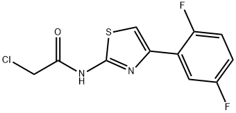 2-氯-N-(4-(2,5-二氟苯基)噻唑-2-基)乙酰胺,565172-39-6,结构式