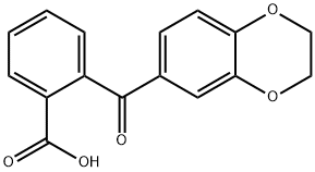 2-(2,3-二氢-1,4-苯并二噁英-6-羰基)苯甲酸,568555-82-8,结构式