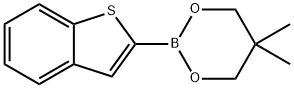 2-(benzo[b]thiophen-2-yl)-5,5-dimethyl-1,3,2-dioxaborolane 结构式