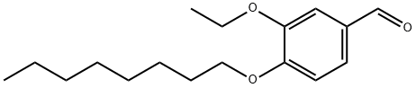 3-ethoxy-4-(octyloxy)benzaldehyde Struktur