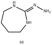 (4,5,6,7-Tetrahydro-1H-[1,3]diazepin-2-yl)-hydrazine hydriodide 化学構造式