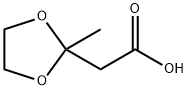 2-(2-Methyl-1.3-dioxolan-2-yl)acetic acid Struktur