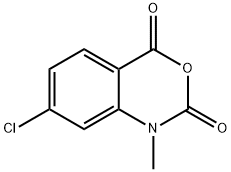 7-chloro-1-methyl-1H-benzo[d][1,3]oxazine-2,4-dione 化学構造式