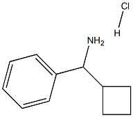 シクロブチル(フェニル)メタンアミン塩酸塩 化学構造式