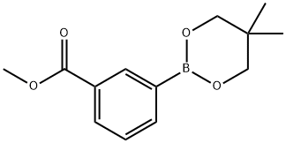 methyl 3-(5,5-dimethyl-1,3,2-dioxaborinan-2-yl)benzoate 化学構造式