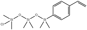 Trisiloxane, 1-chloro-5-(4-ethenylphenyl)-1,1,3,3,5,5-hexamethyl- Structure