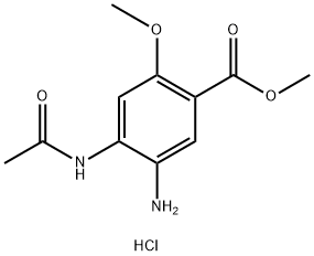 methyl 4-acetamido-5-amino-2-methoxybenzoate hydrochloride Structure