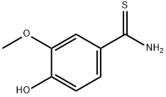 4-羟基-3-甲氧基硫代苯甲酰胺,59445-56-6,结构式