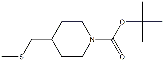 tert-butyl 4-((methylthio)methyl)piperidine-1-carboxylate Structure