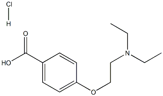 4-[2-(diethylamino)ethoxy]benzoic acid hydrochloride Structure