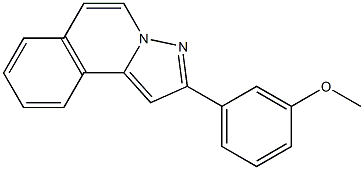 2-(m-Methoxyphenyl)pyrazolo[5,1-a]isoquinoline Structure