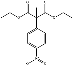 2-甲基-2-(4-硝基苯基)丙二酸二乙酯, 61881-49-0, 结构式