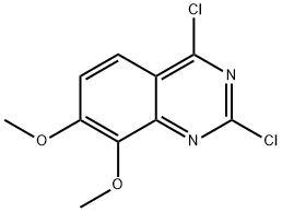 2,4-Dichloro-7,8-dimethoxy-quinazoline,61948-62-7,结构式