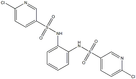 622809-87-4 6-chloro-N-(2-{[(6-chloro-3-pyridinyl)sulfonyl]amino}phenyl)-3-pyridinesulfonamide