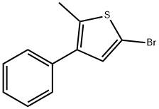 2-Bromo-5-methyl-4-phenylthiophene,62403-80-9,结构式