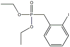 (2-碘苄基)膦酸二乙酯 结构式
